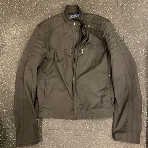 Polo blue label biker jacket black cafe racer Large